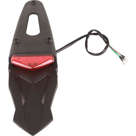 Garde-boue arrière moto avec feu stop 12 LED, lanterne arrière de rechange pour Suzuki KL250 RMZ250 DRZ50 DRZ125, rouge (1/5)