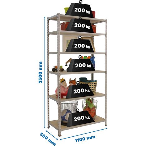 Simonrack Maderclick Superplus 6 Regale Galva Holz