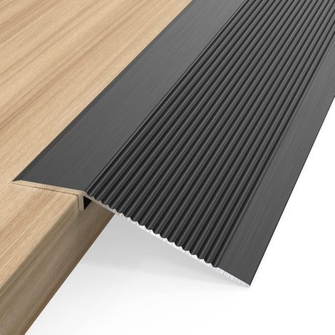 Barre de seuil de porte (Noire. 91.4 cm x 10.2 cm). en aluminium