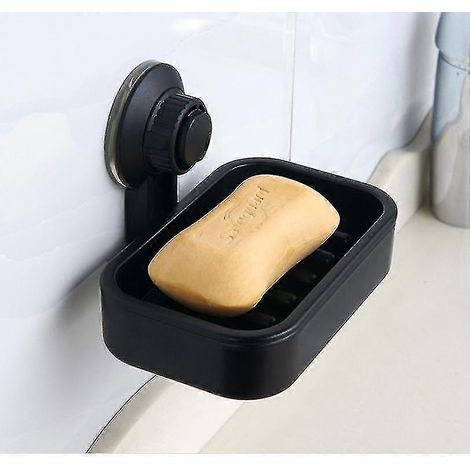 Porte-savon à ventouse, support étanche 3 kg pour douche, idéal pour carrelage mural. (1/4)