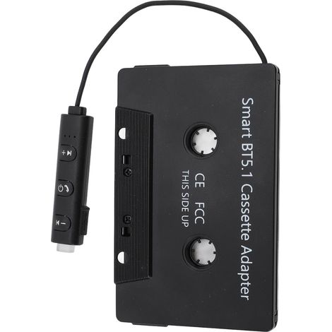 Adaptateur de Cassette Bluetooth DC5V BT5.1, bande sans fil universelle vers Aux pour voitures et camions avec lecteur