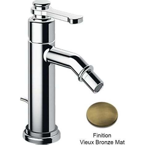 Mitigeur bidet avec vidage tirette Vieux Bronze Mat - CRISTINA ONDYNA FA32193