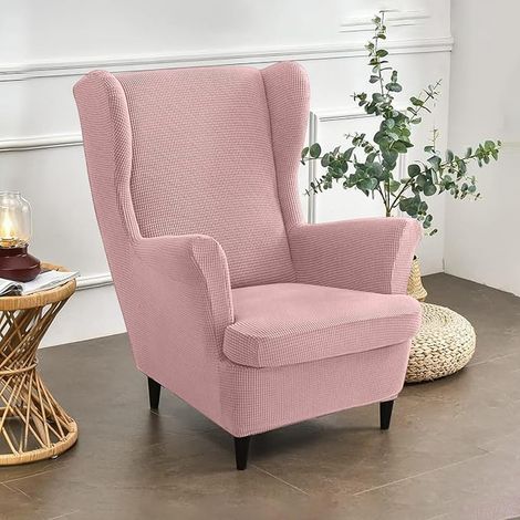 Armchair Covers Armchair Cover Wing Chair Covers Elastic Band Washable Armchair Protector Cover Living Room (1/5)