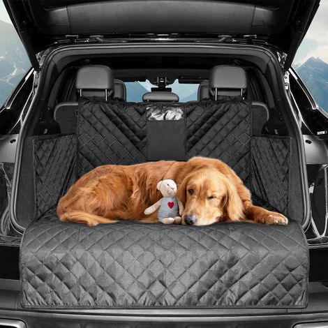 Protection Coffre pour Chien, Installation Rapide, Tapis Facile à Nettoyer, Housse de Protection pour Voiture Compatible avec la Plupart des Véhicules (1/5)