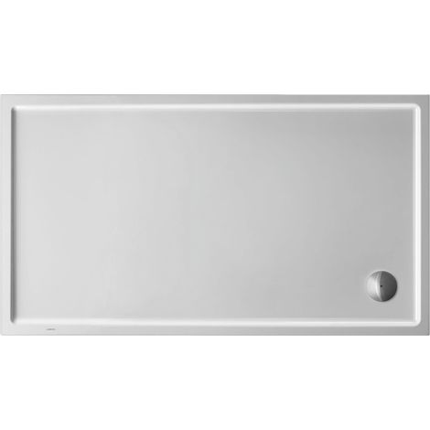 Plato de ducha rectangular STARCK SLIMLINE con antideslizante 1600x900x60mm blanco (1/5)