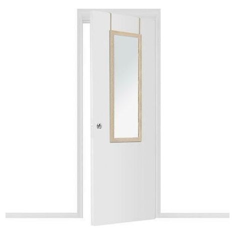 SPECCHIO DA APPENDERE ALLA PORTA 35x109 cm effetto legno (1/4)