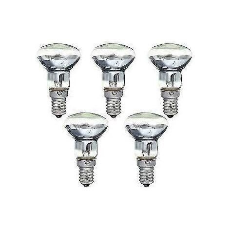 Ampoule de rechange pour lampe à lave E14 R39 30w, culot à vis, réflecteur transparent, type spot incandescent (anti-nœuds). (1/3)