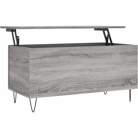 Table basse Sonoma gris 90x44,5x45 Bois d'ingénierie (1/5)