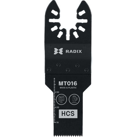 Lame multitool - Radix - HCS - 40 x 20 mm - 18 dents (1,4 mm) fraisées (1/3)