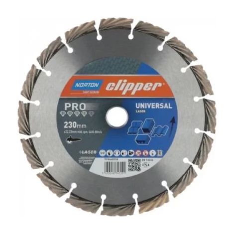 Disque diamant PRO UNIVERSAL LASER Ø400 x 25,4mm NORTON CLIPPER (1/3)