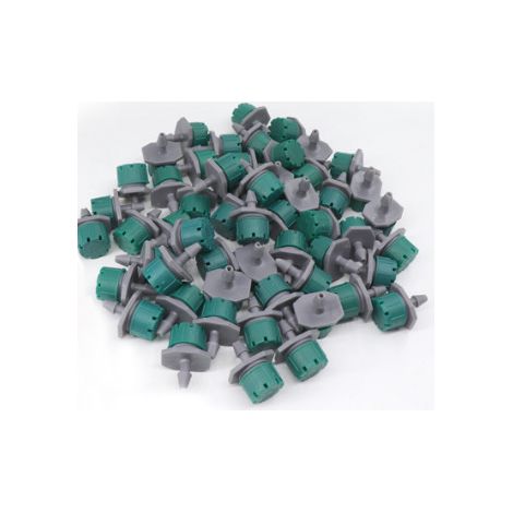 Goutteur Réglable 8 Trous Rouge - Micro-Irrigation Horticole Vert Paon pour Arrosage de Précision