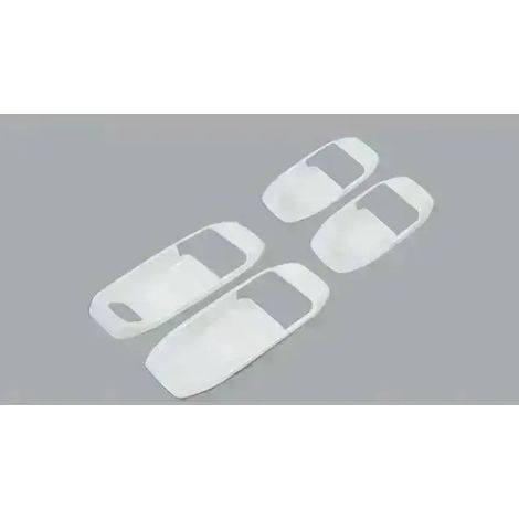 (Blanc 4 portes) Cache décoratif de poignée de porte intérieure pour Jeep Wrangler JL et Gladiator JT (modèles 2018 à 2024 et suivants). (1/4)