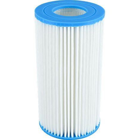 pool filter cartridges, compatible with Bestway size III filters, blue and white, 20.3 x 10.4 cm - AquaForge (1/4)