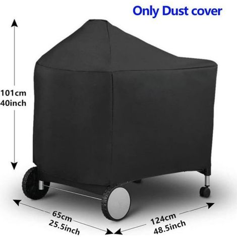 Housse de barbecue - - Pour la série Weber 7152 - Imperméable - Anti-UV - 124x65x101 cm (1/5)