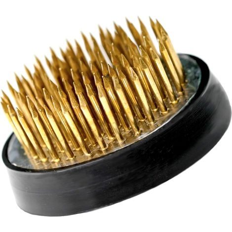 Ikebana Kenzan avec joint en caoutchouc pour arrangements Vase Ikebana (1,6 pouces/40 mm, 1 pièces) (1/5)