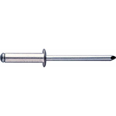 250 rivets tête bombée 6 x 12 mm aluminium - RENO6012 - (1/2)