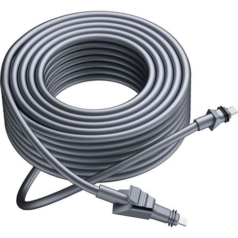 Hochleistungsfähiges PoE-Kabel für Flachbildschirme [IP68-Ersatzkabel, Plug & Play, 10 m, Kunststoff und verzinntes Kupfer] (1/5)