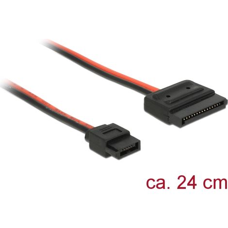 Delock cable power sata 15 pin macho slim 20 cm