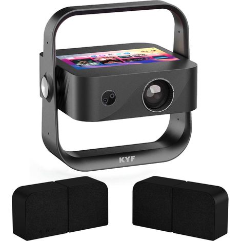 Vidéoprojecteur Tablette Tactile 7’’ Android 12 – Ultra HD 4K + Mur d’Enceintes Bluetooth Modulables 20W (1/5)