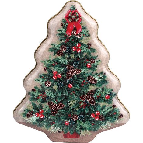 Boîte De Rangement En Forme D Arbre De Noël - Décoration Festive Pour Bonbons Et Biscuits - Usage Domestique - 1 Pièce (1/5)