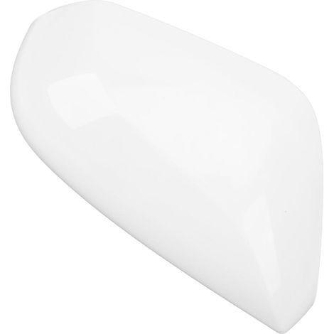 Unpainted White Mirror Cover, Easy Installation, Weatherproof, Custom Paint for 2016-2019 Car Owners, Outer Housing (1/5)