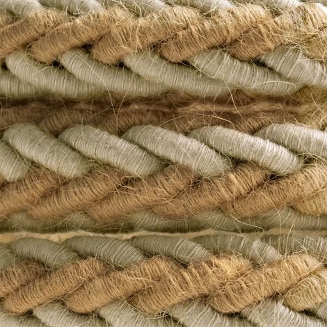 Creative-Cables Cordon 2XL Ø24 mm (1 m, Jute Beige + Linen Grey CLS22) (1/4)