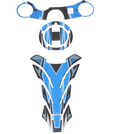 Autocollants réfléchissants 3D pour réservoir de carburant/bouchon de réservoir de carburant pour Suzuki GSXR 600 750 1000 K6 K7 K8 K9 L1 (1/5)