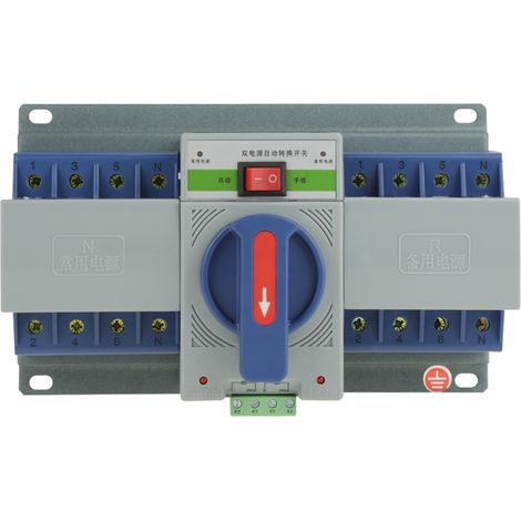 1pc 400V 63A 4P Mini Dual Power Automatic Transfer Switch Circuit Breaker