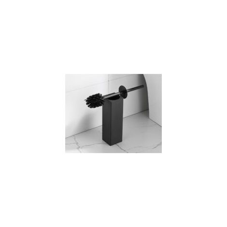 Cepillo de baño doméstico, cepillo de limpieza con mango largo, cuadrado, negro - Crezuo (1/4)