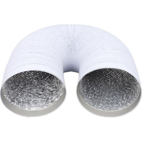 Conduit d'air flexible isolé de 3 m, diamètre 15 cm, six couches de PVC et aluminium, usage industriel et maison (1/5)