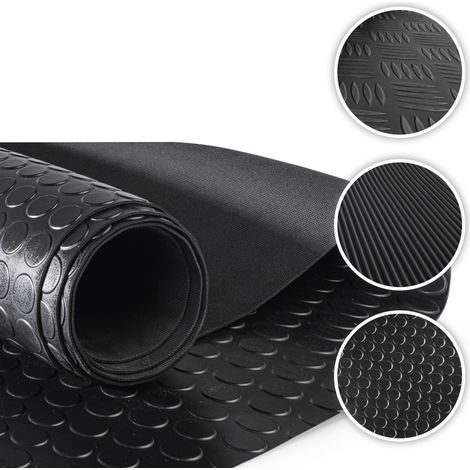 Gummimatte Coin, zuschneidbare Meterware 100x100 cm schwarz (1/5)