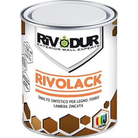 Smalto di finitura sintetico rivolack cod. 7016 grigio antracite 0,75 lt