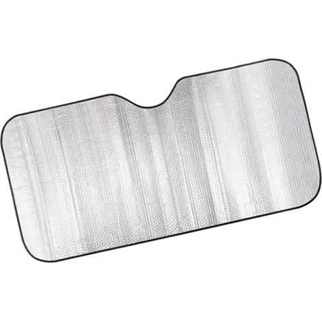 Pare-soleil de pare-brise de voiture, feuille d'aluminium épaisse, isolation thermique, bloc de protection pour fenêtre avant pour camions, grand 140x70cm/55.11x27.55in. (1/5)