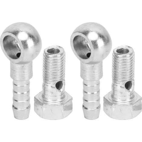 Raccord banjo M8 turbo compresseur, boulon de ligne de frein, adaptateurs et rondelles en acier inoxydable pour durites carburant/huile 4-5mm (1/5)