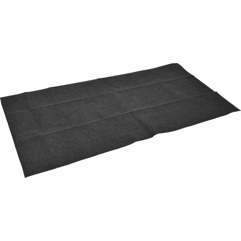 Tapis de sol pour barbecue d'extérieur ignifugé, tapis anti-huile pour barbecue, idéal pour le camping et la randonnée, 182 x 91 cm (71,7 x 35,8 po), angle droit