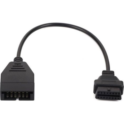 Câble Diagnostic - Adaptateur OBD1 12 Broches vers OBD2 16 Broches - Pour Véhicules GM - Longueur 41,5 cm - 1 Pièce (1/4)