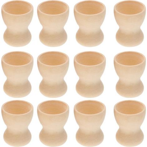 Lot de 12 coquetiers en bois (1/3)