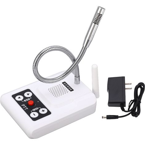Interphone sans fil de bureau 80dB réglable, volume 5W, système de communication bidirectionnelle avec microphone, prise américaine (1/5)