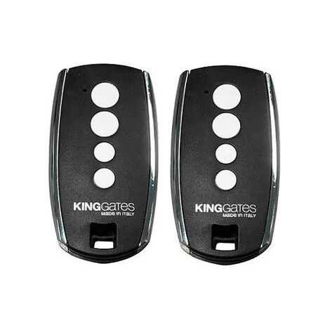 Pack de 2 télécommandes stylo 4K – Émetteur radio rolling code 433.92 MHz – 4 canaux pour motorisations – Compatible avec KING GATES – M-E