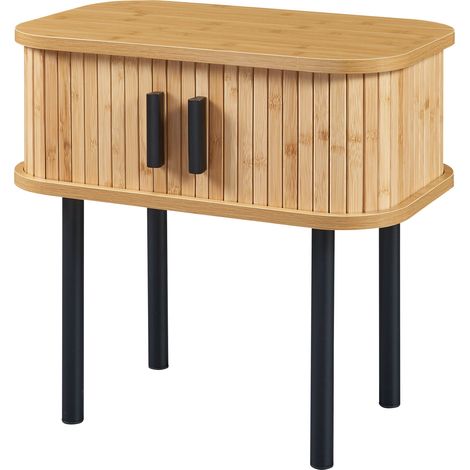 Tavolino da salotto 48 x 30 x 45 cm naturale nero 030010968