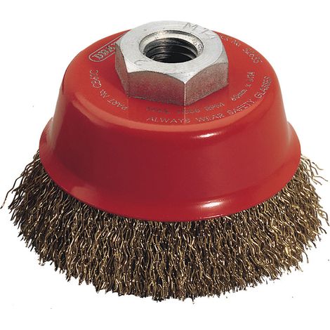Draper CRIMP WIRE WIRE BRUSH - 60mm Diameter Crimped Wire Cup Brush for Surface Cleaning and Rust Removal (Model 52635) (1/5)