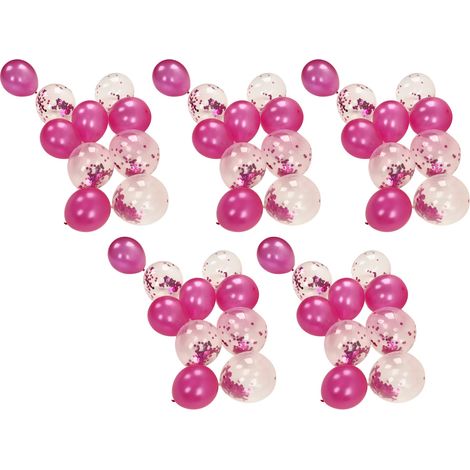 50 ballons en latex indéchirables, magnifiques ballons de décoration pour fêtes (mariage, anniversaire, Noël, Halloween), rouge prune, paillettes rouge prune (1/5)