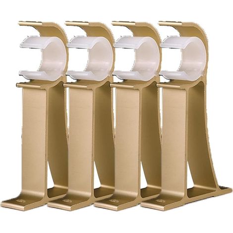 Supports De Tringle à Rideau En Alliage D'Aluminium à Un Trou Montage Au Plafond De Tringle à Rideau Support De Plafond Pour Tringles à Rideaux pour Douches,Tringles Rideaux Sur Portes (1/5)