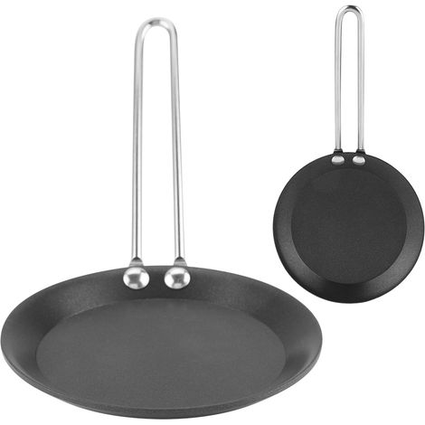 Mini poêle à frire mignonne, modèle œuf poché, poêle ménagère, petit wok, cuiseur de cuisine, poignée en acier (1/5)