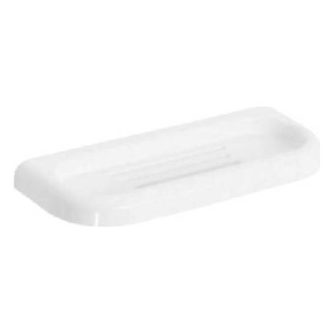 PORTA SPUGNA E PORTA SAPONE COMBINATO  SERIE LINEA Misura: Bianco