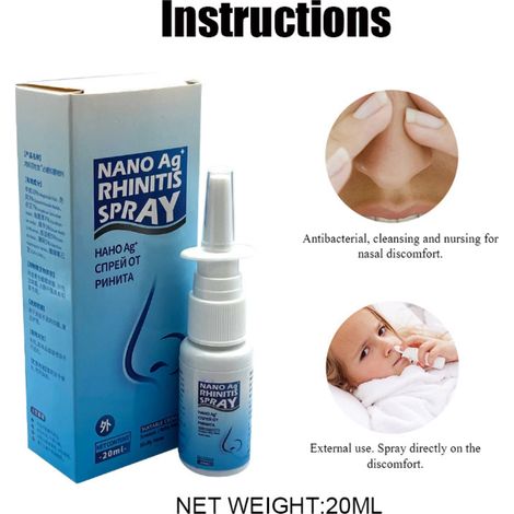 Spray Nasal Hydratant pour Congestion et Allergies - Apaisement Nez Sec, Irritations et Sinusite (1/3)