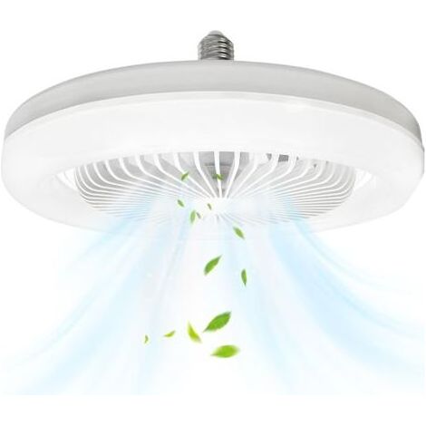Coocheer – 25 cm beleuchteter Deckenventilator – 30 W LED E27 – Leise mit 3 Modi – Schnelle Installation für Schlaf- und Wohnzimmer (1/5)