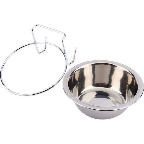 Crochet sur l'alimentation du chien bol pour animaux de compagnie lapin oiseau chiot nourriture eau Cage tasse support à pince (S) (1/5)