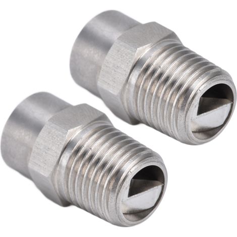 Lot de deux buses de pulvérisation en acier inoxydable 304 durable et résistant à l'usure, offrant une large couverture. Accessoire de pulvérisation compact et pratique, 3,0 mm. (1/5)