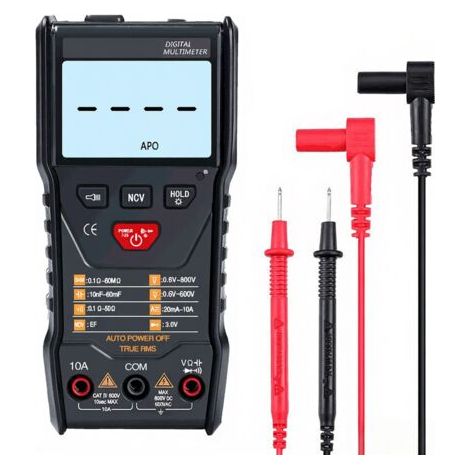 Multimètre portable WinAPEX ET8103 True RMS 6000 points, mesure auto tension courant capacité champ électrique résistance, lampe torche (1/5)